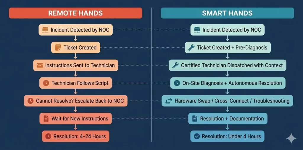 smart hands vs remote hands