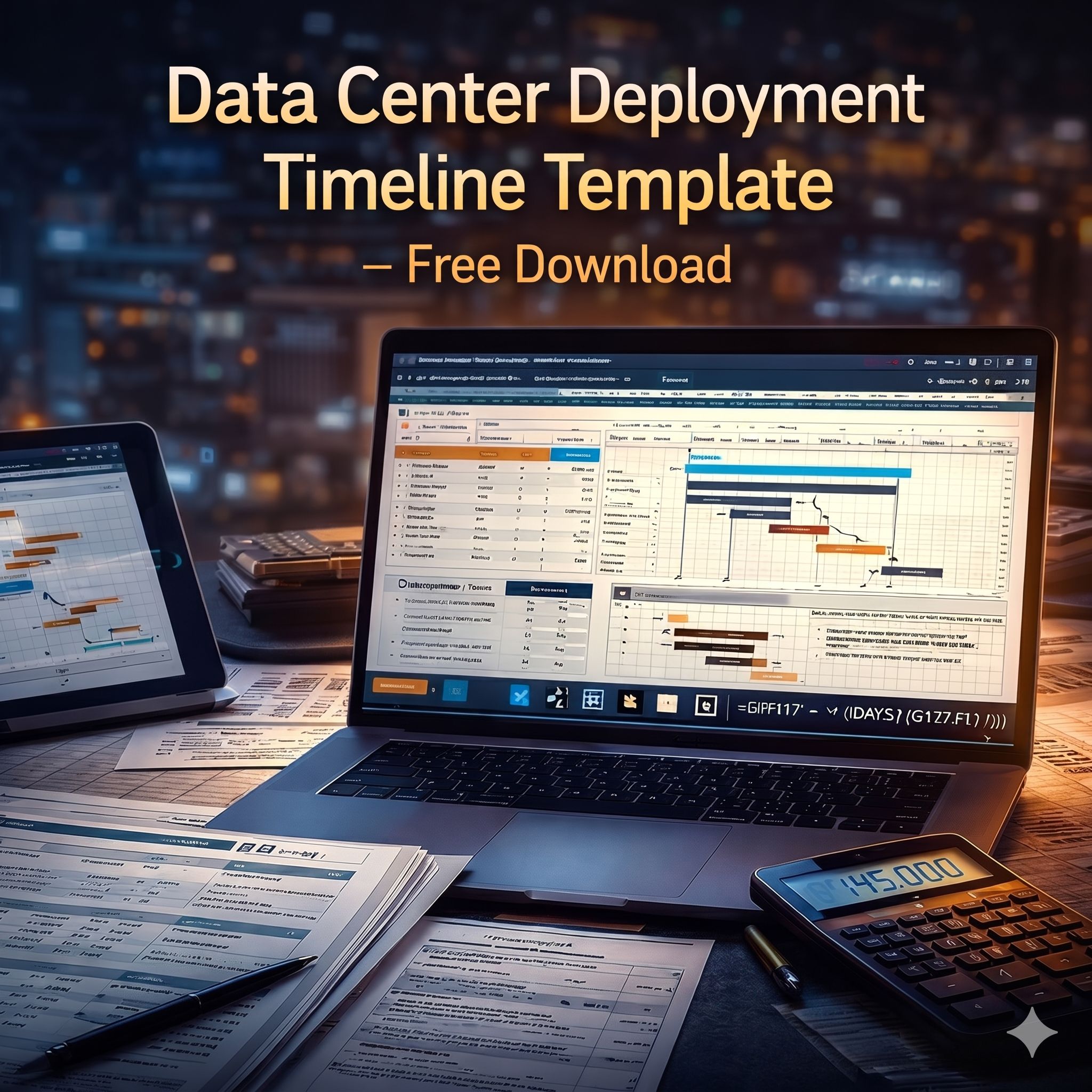 Data Center Deployment Timeline Template