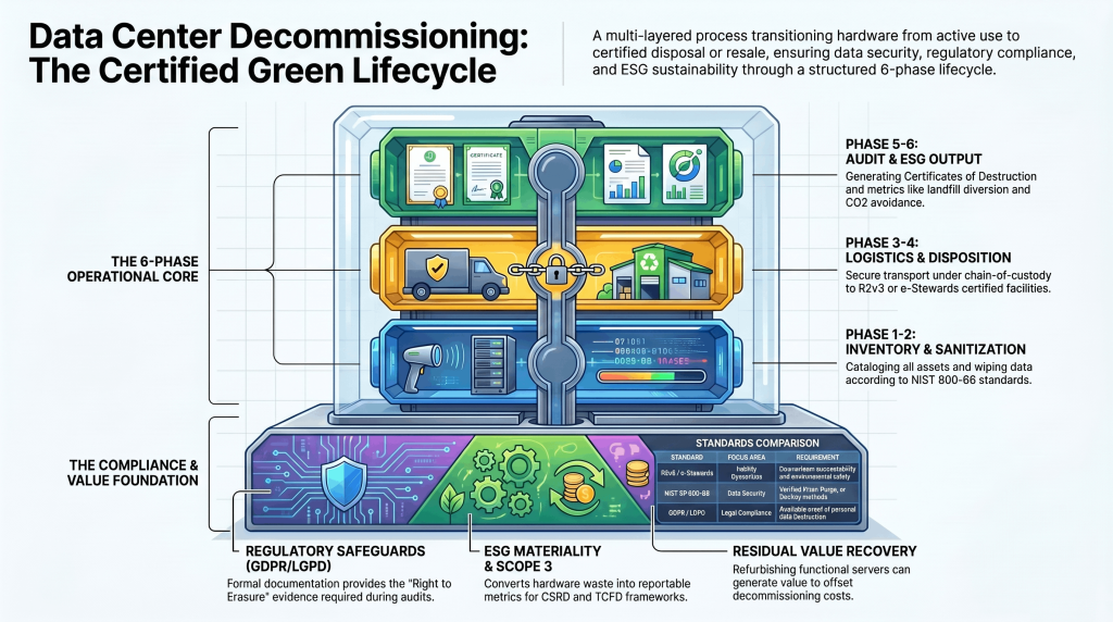 Data Center Decommissioning -Certified Green Destruction