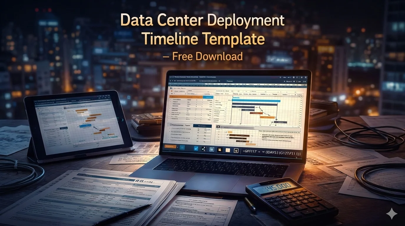 Data Center Deployment Timeline Template