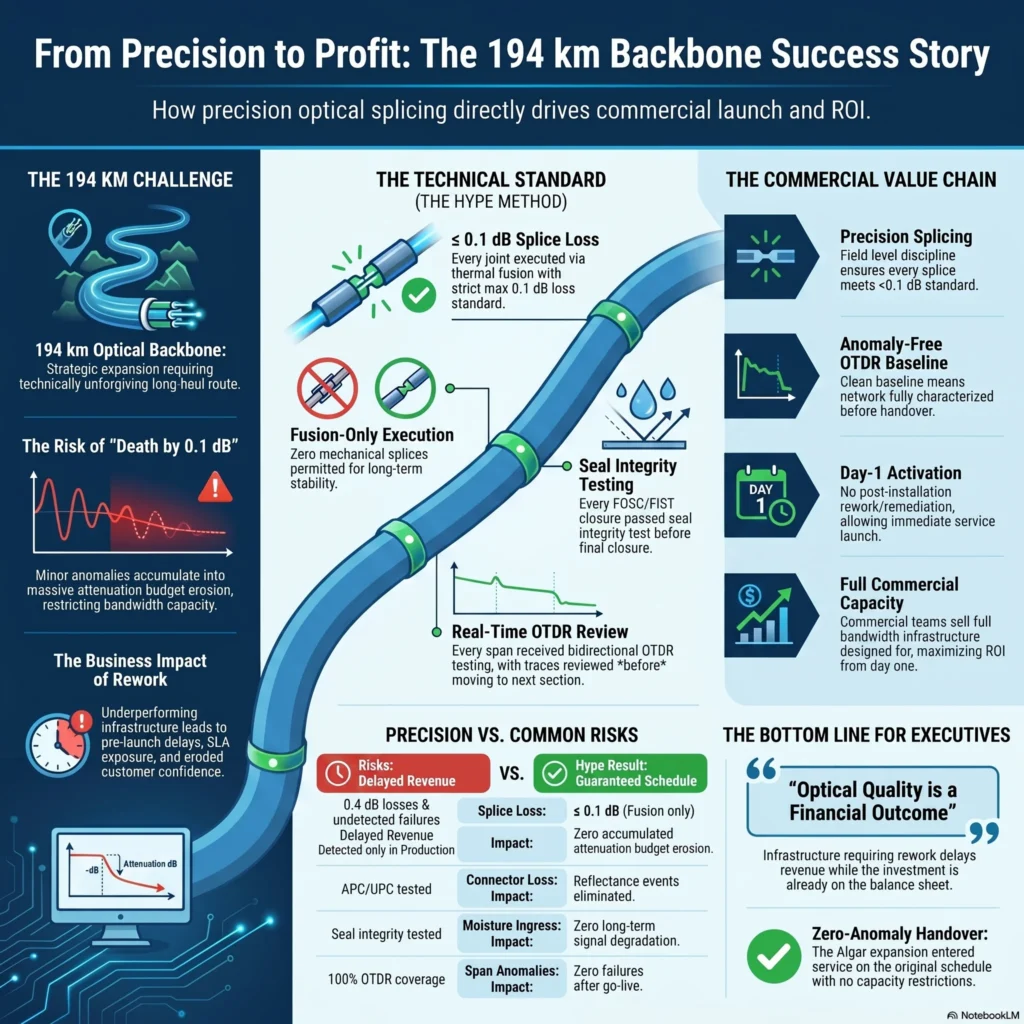 From Precision to Profit - The 194km Backbone Success Story