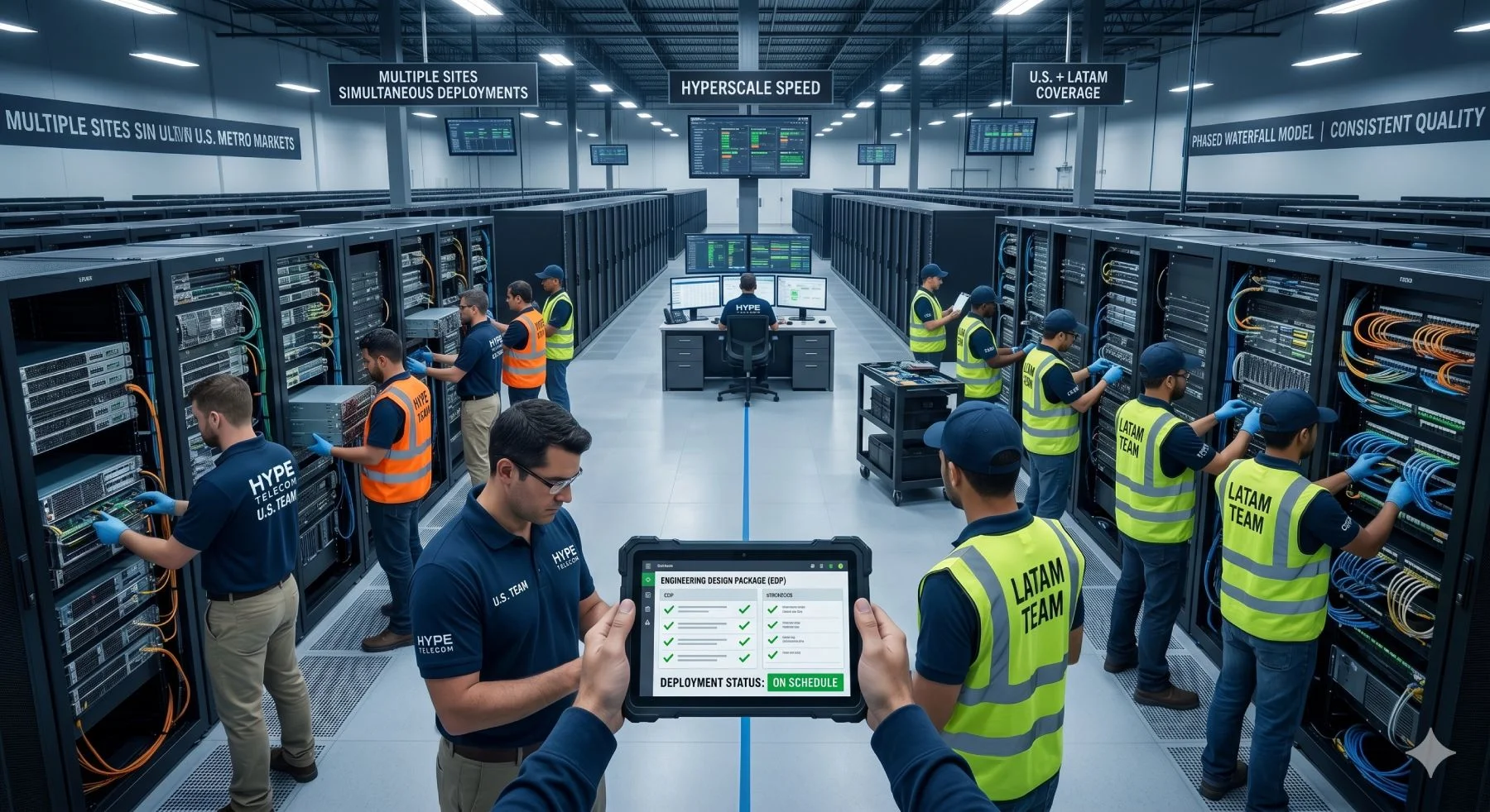How Hype Telecom Delivers Hyperscale Rack & Stack Across the Americas