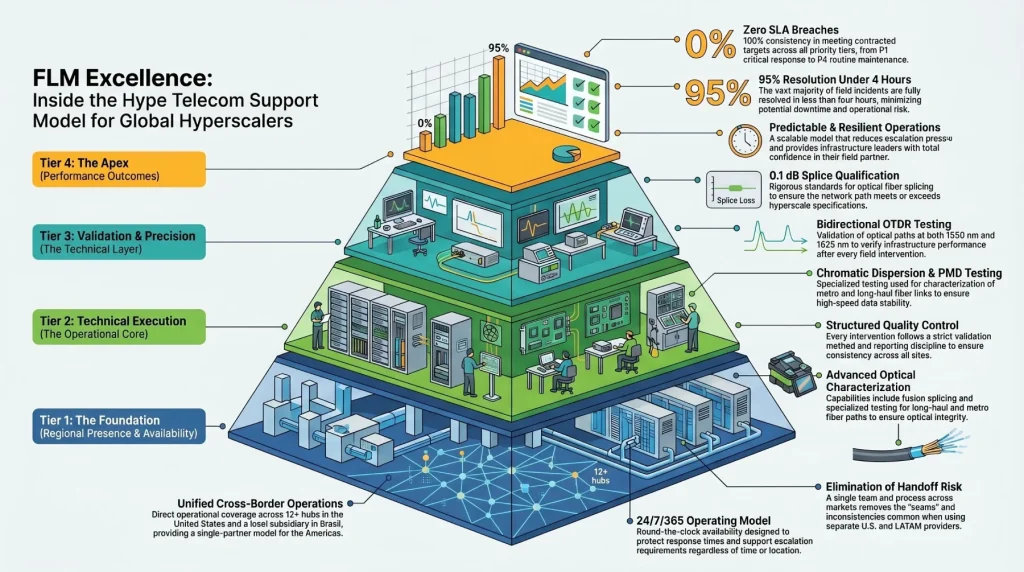 Infographic How Hype Telecom Delivers FLM Excellence for Global Hyperscalers
